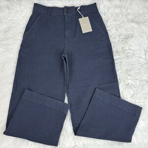Everlane Women’s NWT Navy The Wide-Leg Crop Pant Minimalist Jean 12/W32/L28.5